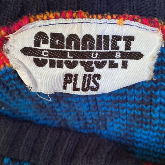 Croquet Club Plus Geometrical Designed Sweater - Picture 5 of 7